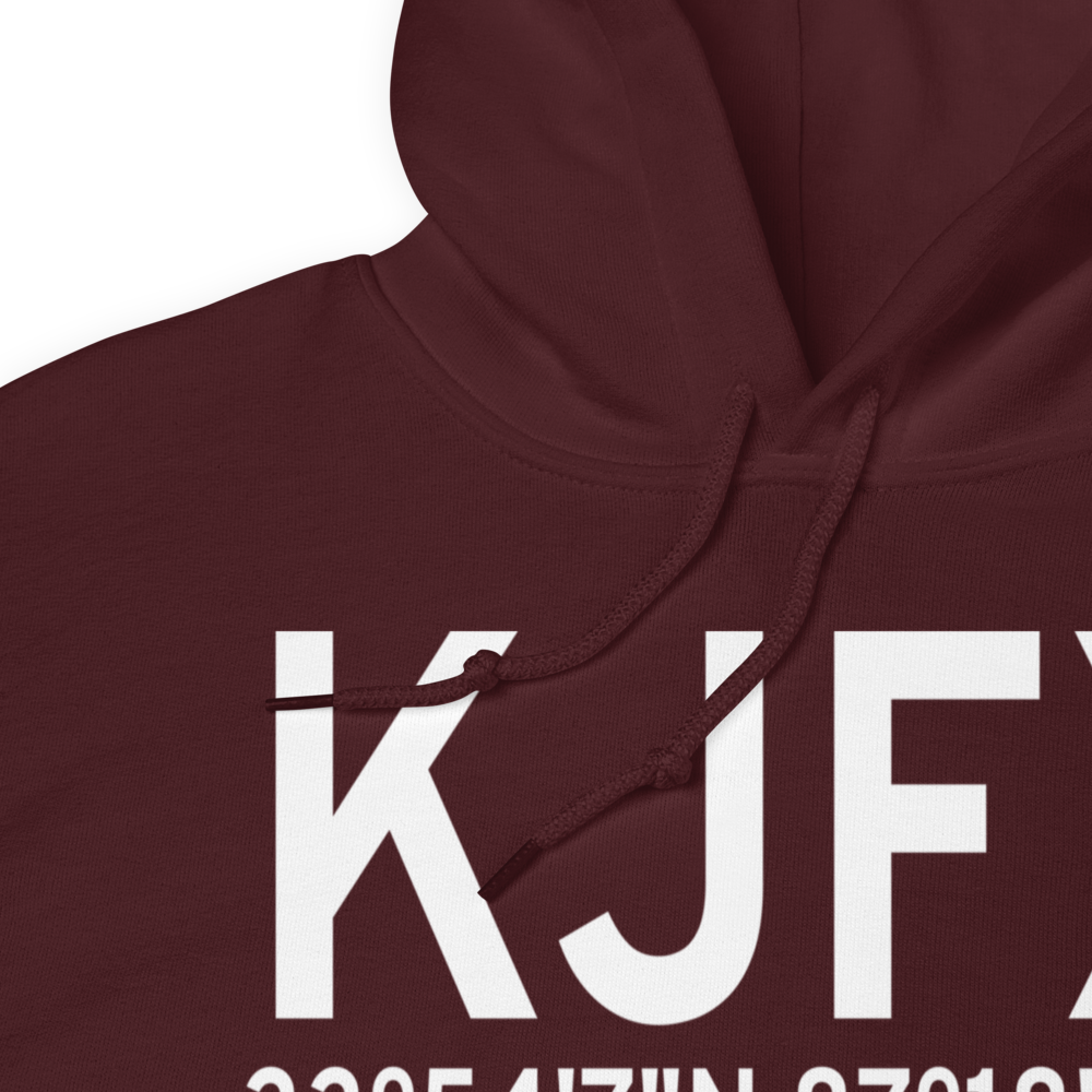 Walker County Airport-Bevill Field (KJFX) ICAO Hoodie Sweatshirt 