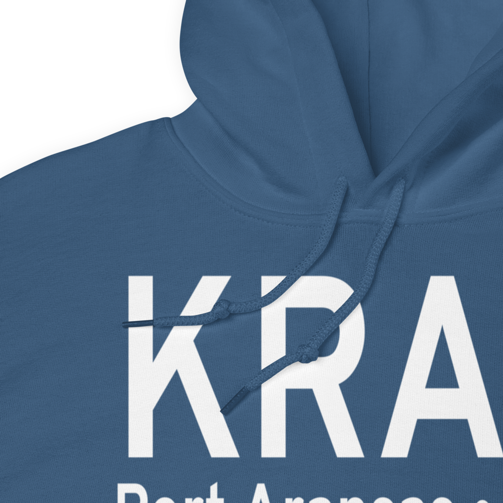 Mustang Beach Airport (KRAS) ICAO Hoodie Sweatshirt 