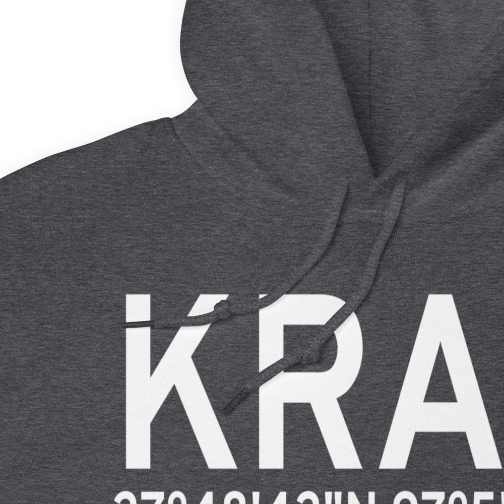 Mustang Beach Airport (KRAS) ICAO Hoodie Sweatshirt 