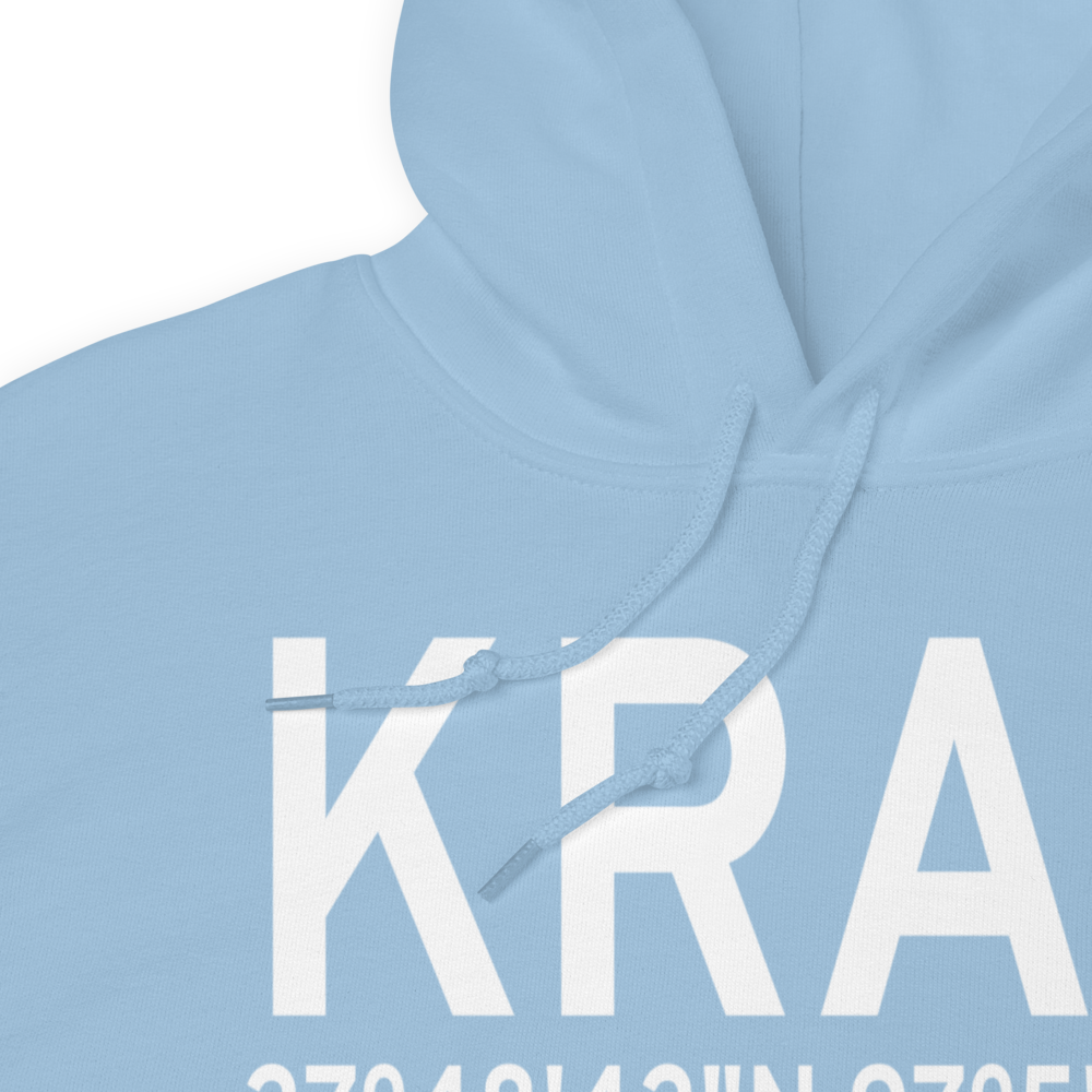 Mustang Beach Airport (KRAS) ICAO Hoodie Sweatshirt 