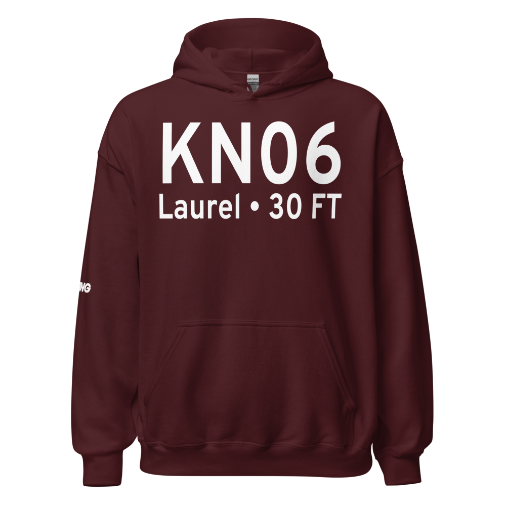 Laurel Airport (KN06) ICAO Hoodie Sweatshirt 