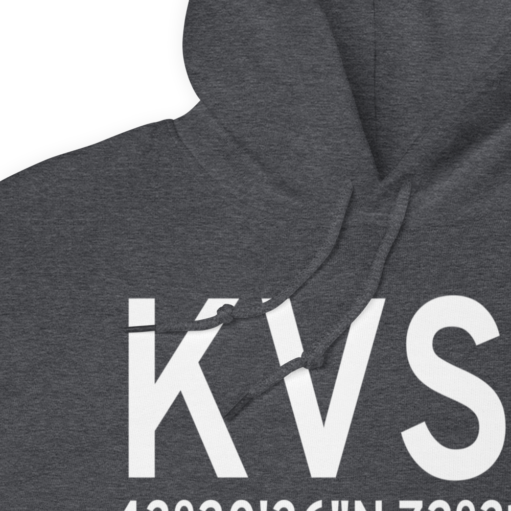 Hartness State (Springfield) Airport (KVSF) ICAO Hoodie Sweatshirt 