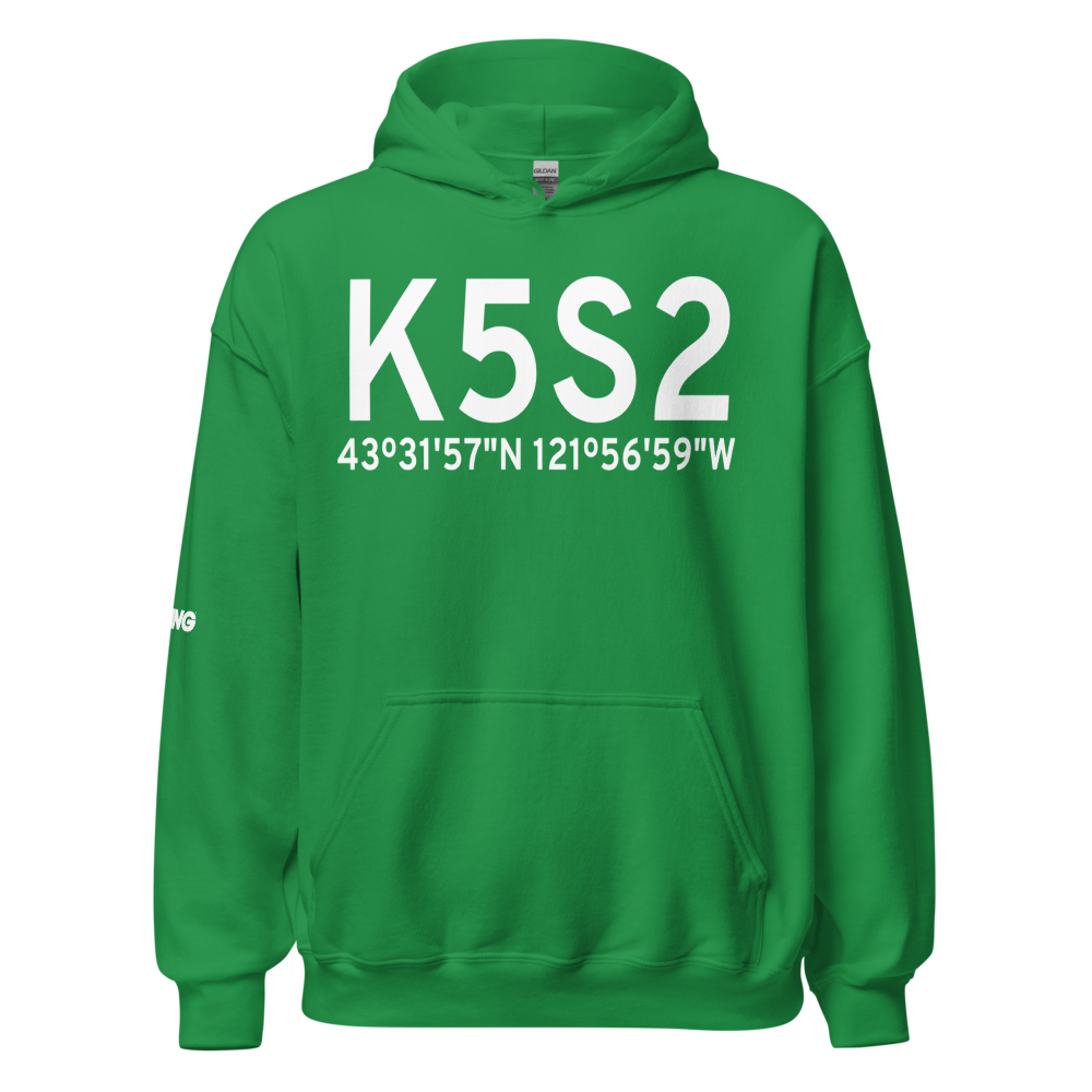 Crescent Lake State Airport (K5S2) ICAO Hoodie Sweatshirt 