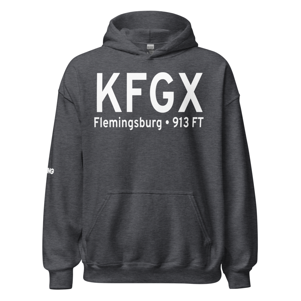 Fleming Mason Airport (KFGX) ICAO Hoodie Sweatshirt 