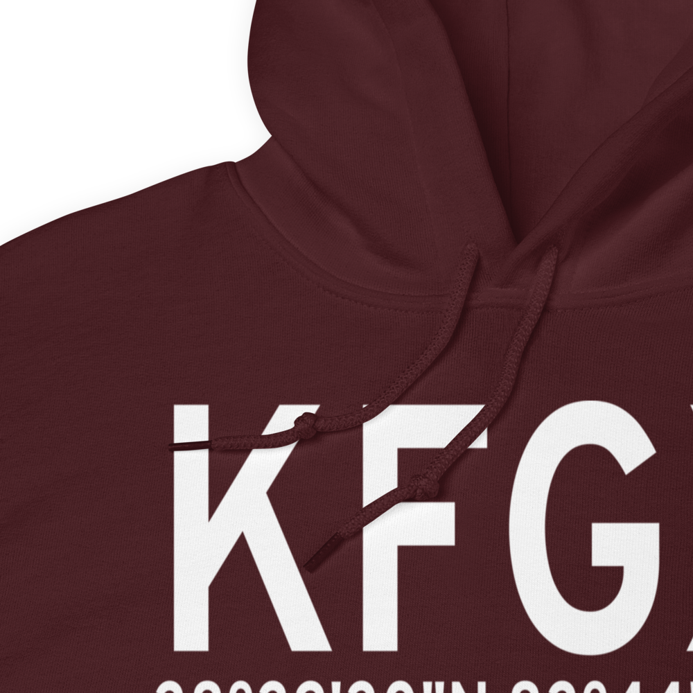 Fleming Mason Airport (KFGX) ICAO Hoodie Sweatshirt 