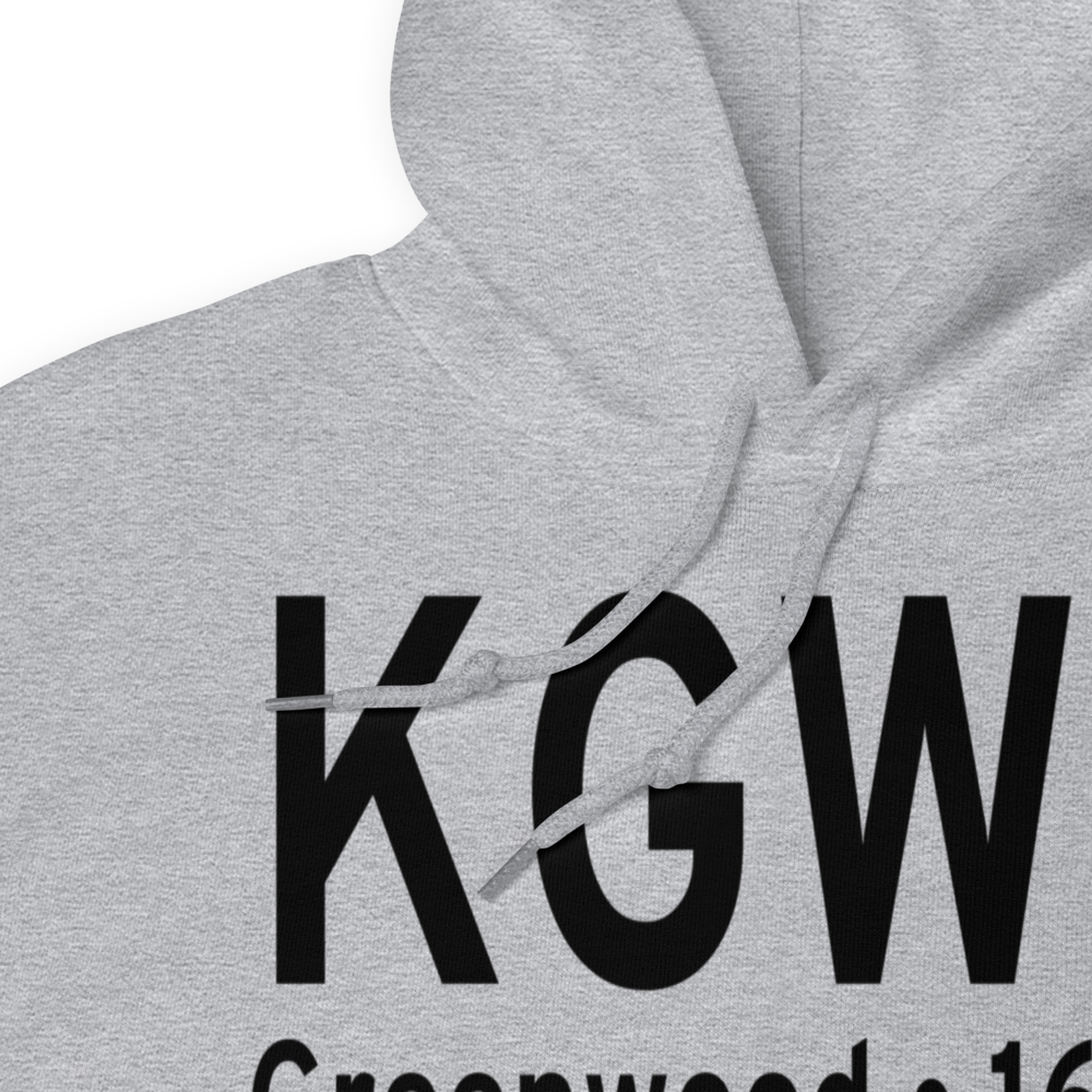 Greenwood–Leflore Airport (KGWO) ICAO Hoodie Sweatshirt 