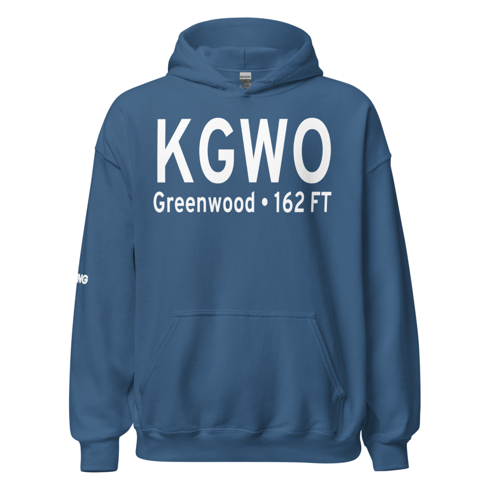 Greenwood–Leflore Airport (KGWO) ICAO Hoodie Sweatshirt 