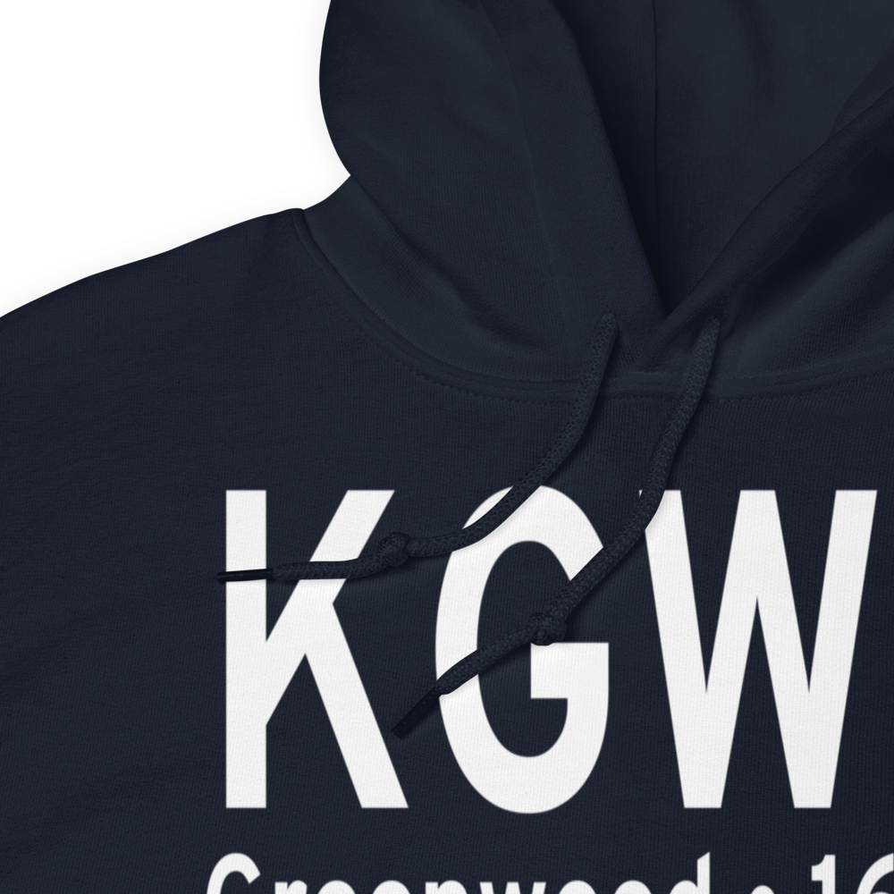 Greenwood–Leflore Airport (KGWO) ICAO Hoodie Sweatshirt 