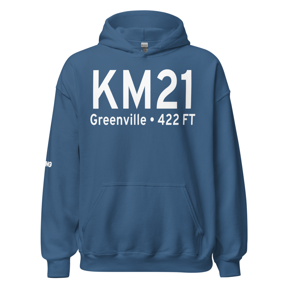 Muhlenberg County Airport (KM21) ICAO Hoodie Sweatshirt 