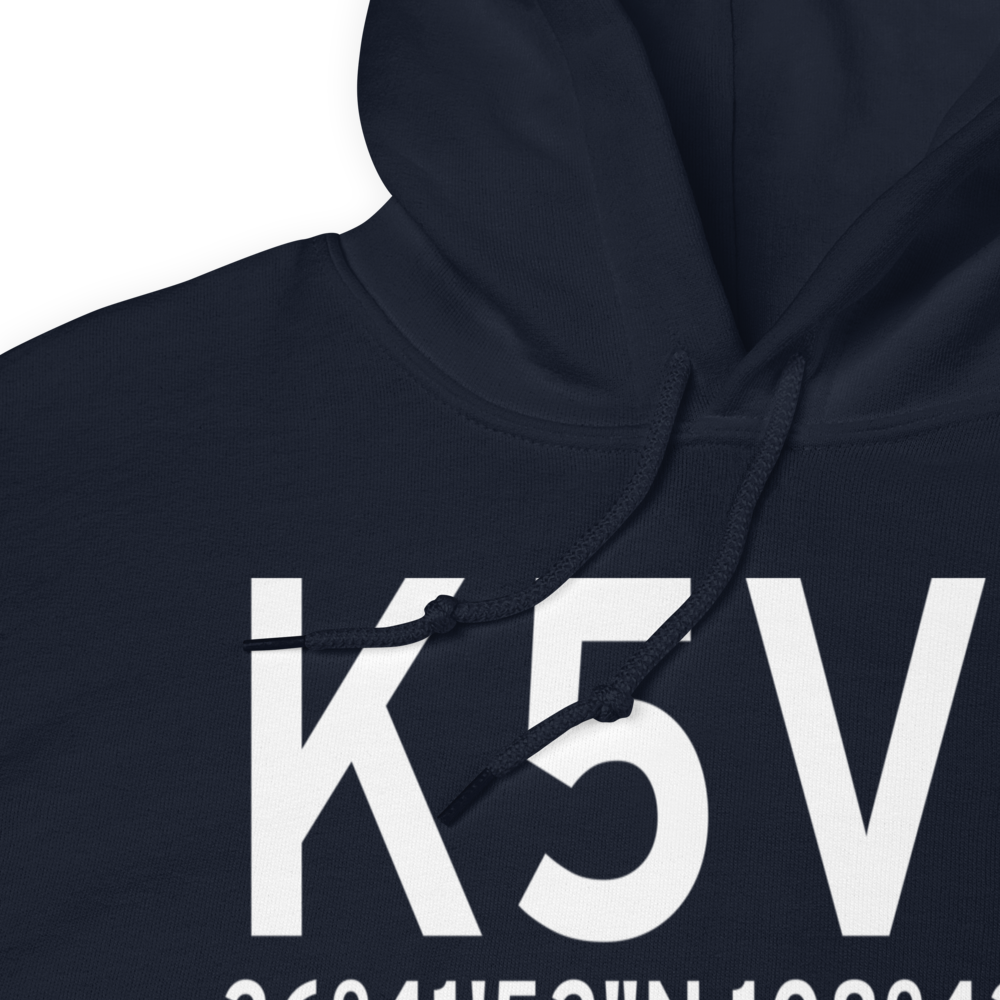 Shiprock Airstrip (K5V5) ICAO Hoodie Sweatshirt 