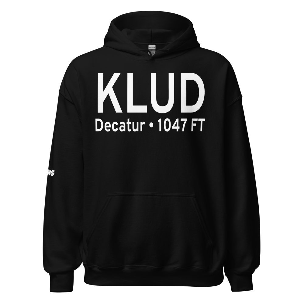 Decatur Municipal Airport (KLUD) ICAO Hoodie Sweatshirt 