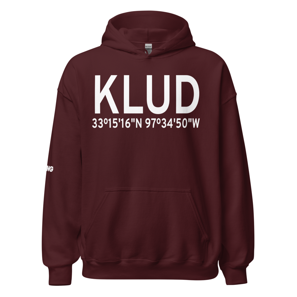 Decatur Municipal Airport (KLUD) ICAO Hoodie Sweatshirt 