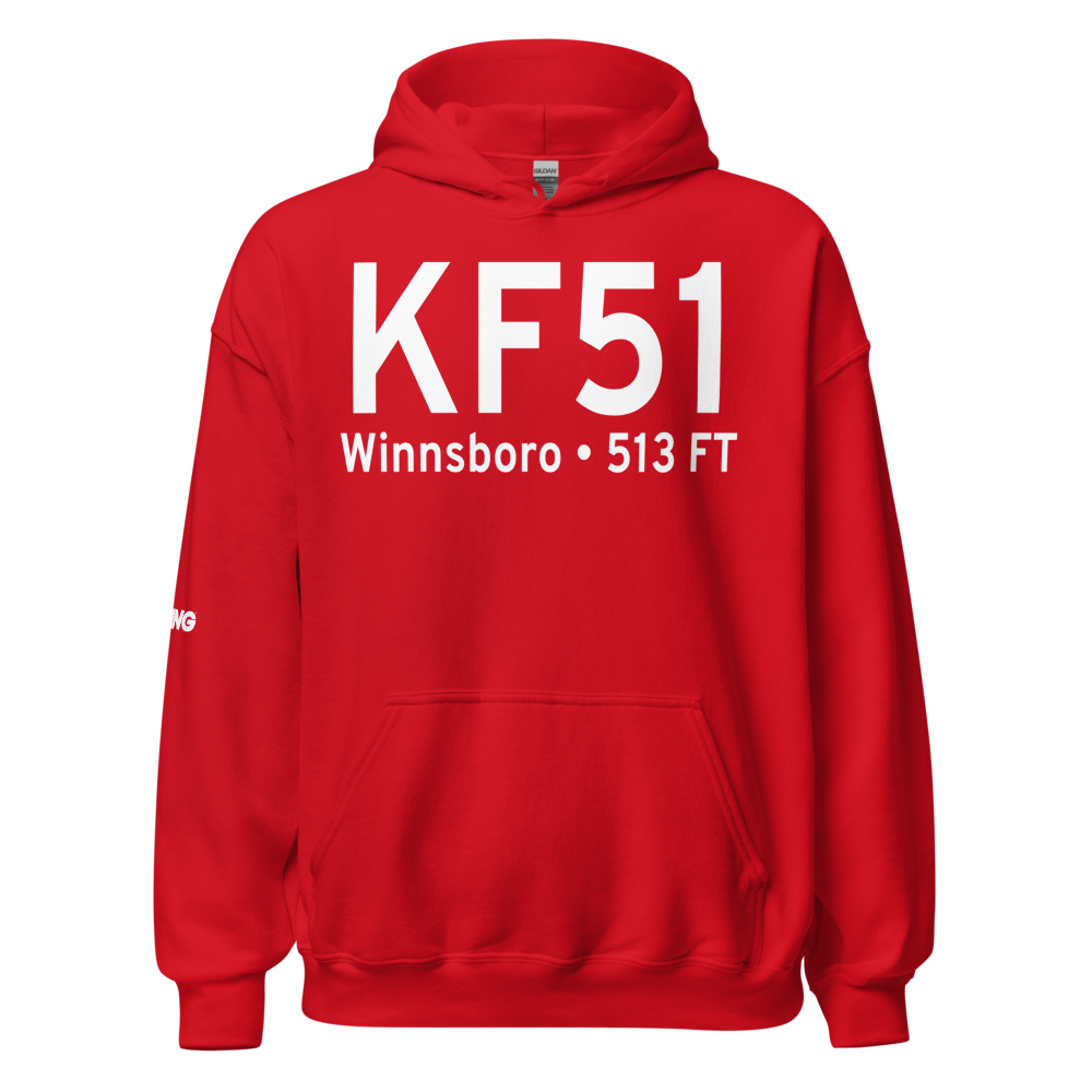 Winnsboro Municipal Airport (KF51) ICAO Hoodie Sweatshirt 