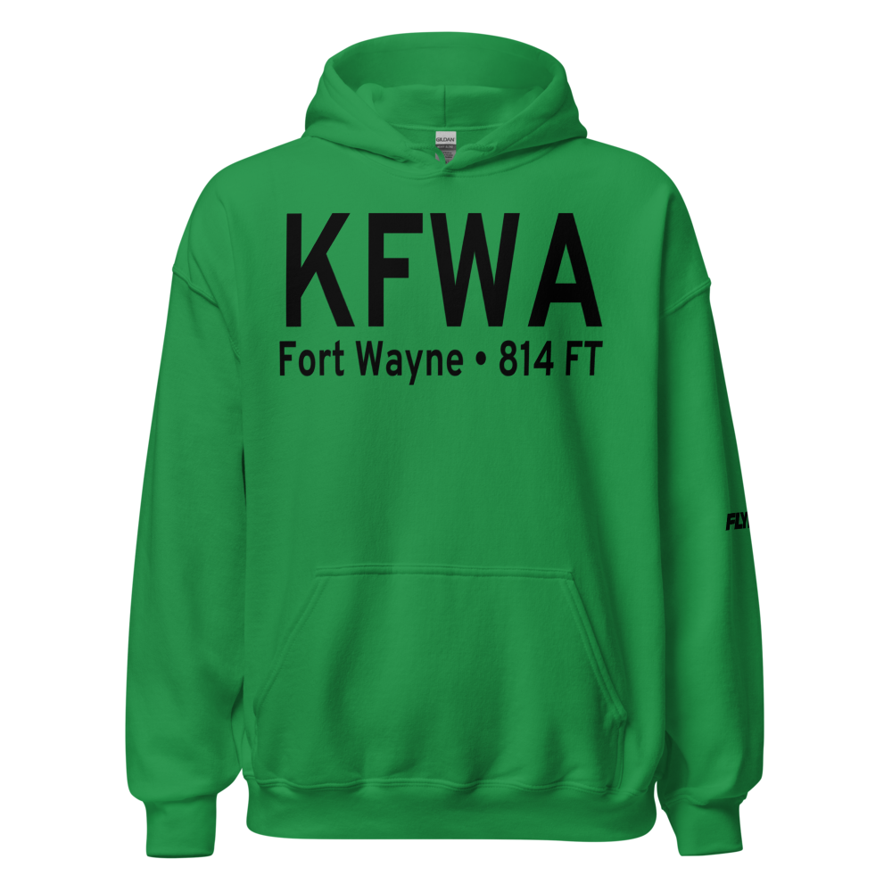 Fort Wayne International Airport (KFWA) ICAO Hoodie Sweatshirt 