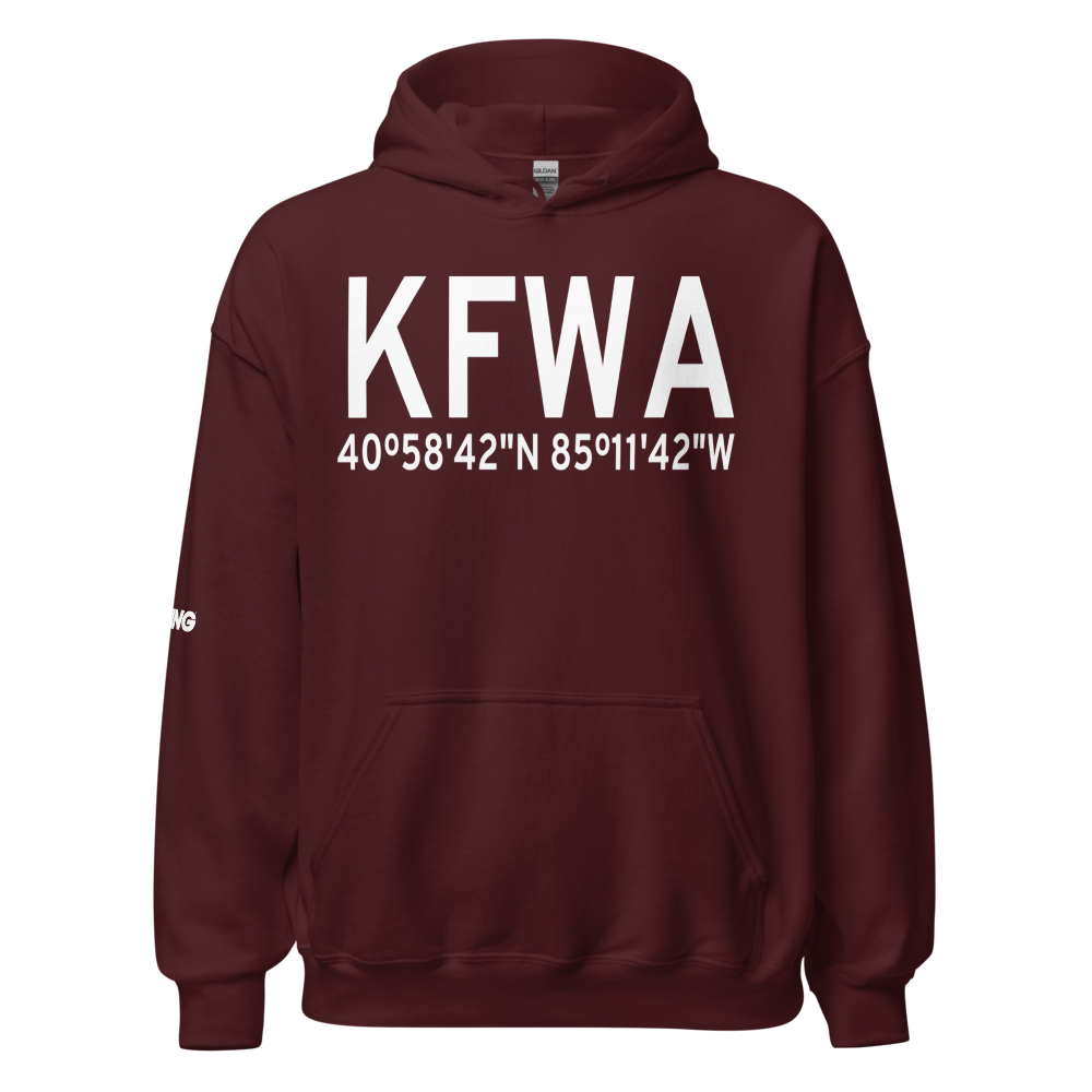 Fort Wayne International Airport (KFWA) ICAO Hoodie Sweatshirt 