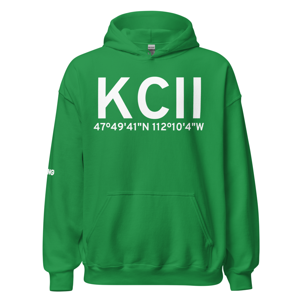 Choteau Airport (KCII) ICAO Hoodie Sweatshirt 