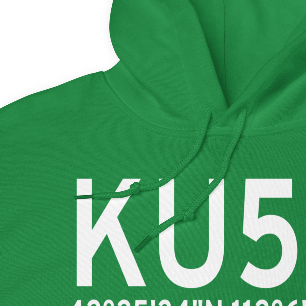 Downey/Hyde Memorial Airport (KU58) ICAO Hoodie Sweatshirt 
