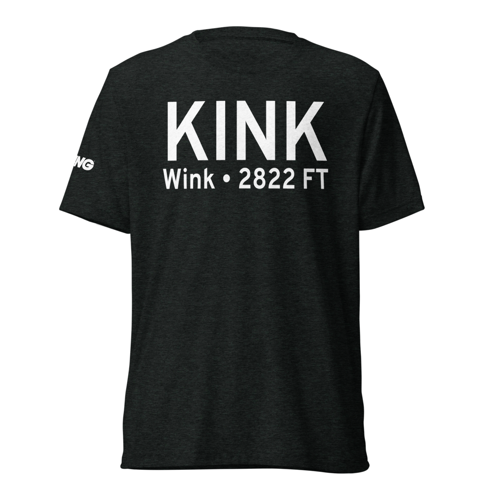Winkler County Airport (KINK) ICAO Tri-blend T-Shirt 
