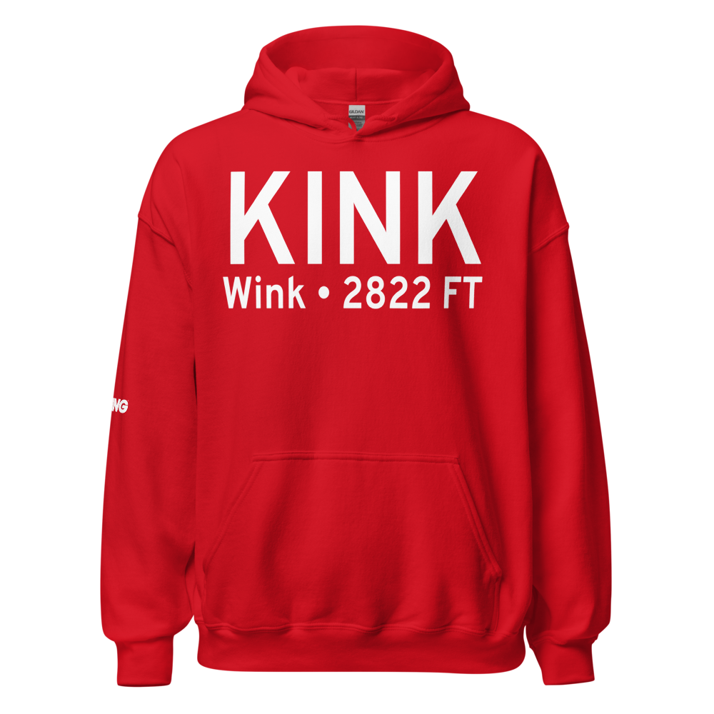 Winkler County Airport (KINK) ICAO Hoodie Sweatshirt 