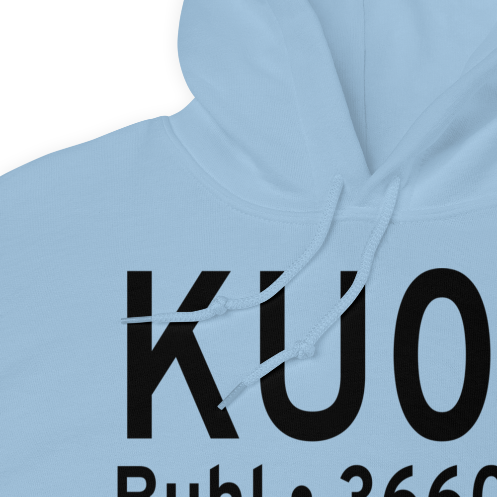 Buhl Municipal Airport (KU03) ICAO Hoodie Sweatshirt 