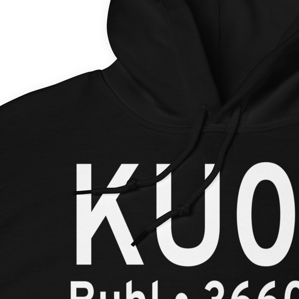 Buhl Municipal Airport (KU03) ICAO Hoodie Sweatshirt 