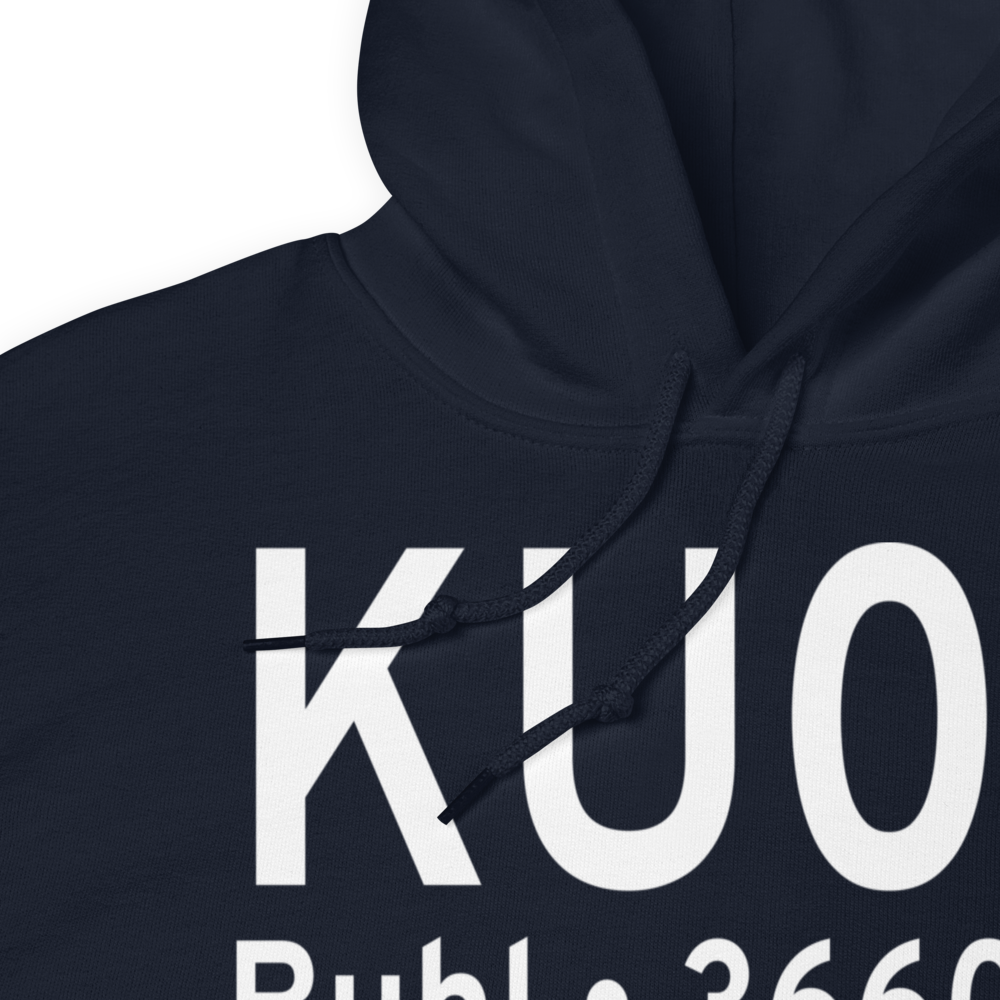 Buhl Municipal Airport (KU03) ICAO Hoodie Sweatshirt 