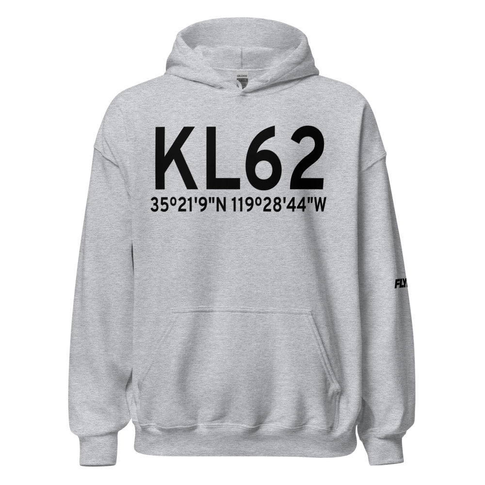 Elk Hills Buttonwillow Airport (KL62) ICAO Hoodie Sweatshirt 