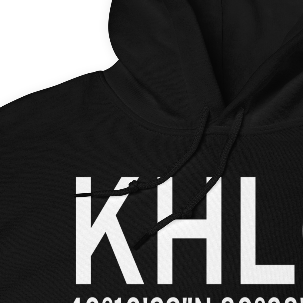 Wheeling Ohio County Airport (KHLG) ICAO Hoodie Sweatshirt 