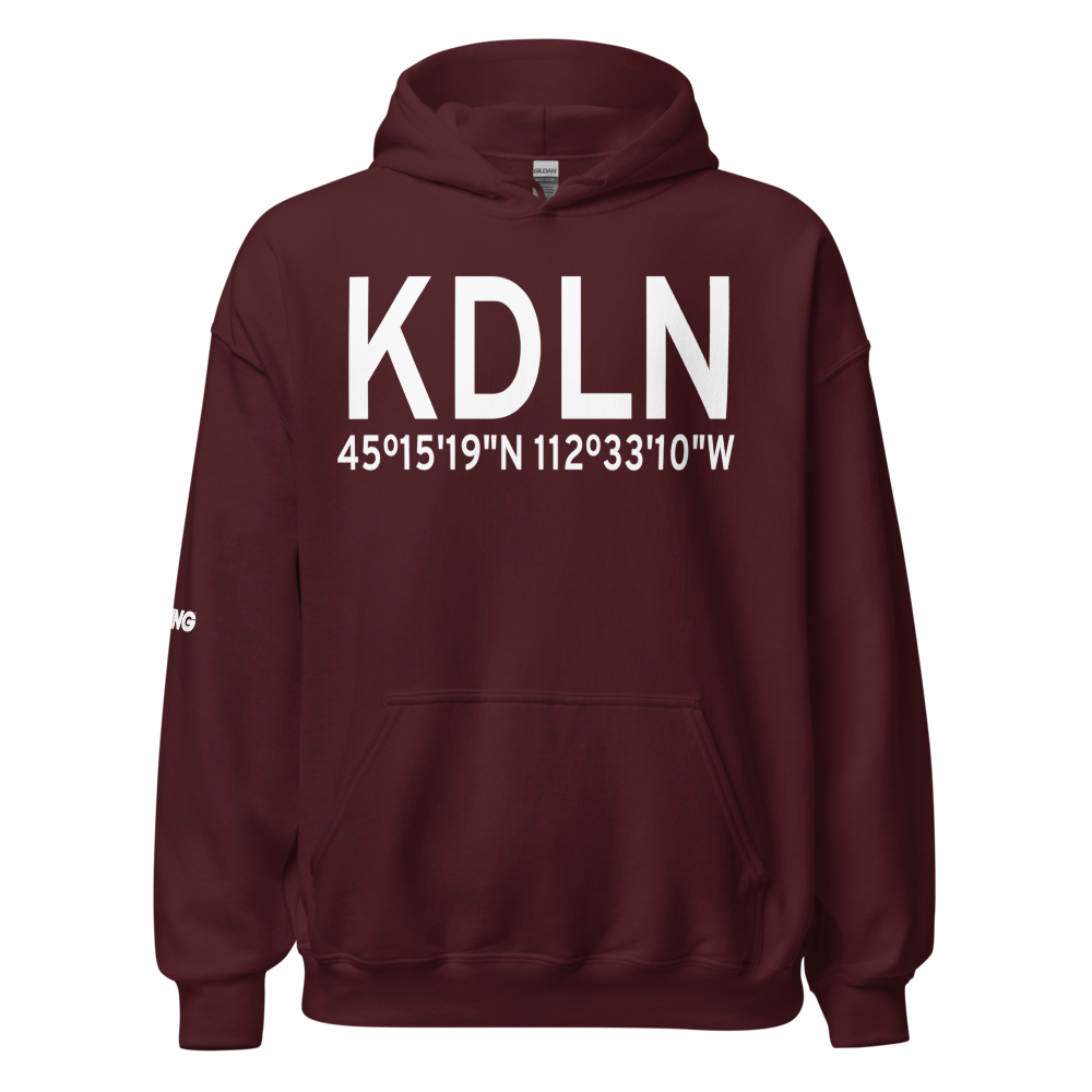 Dillon Airport (KDLN) ICAO Hoodie Sweatshirt 