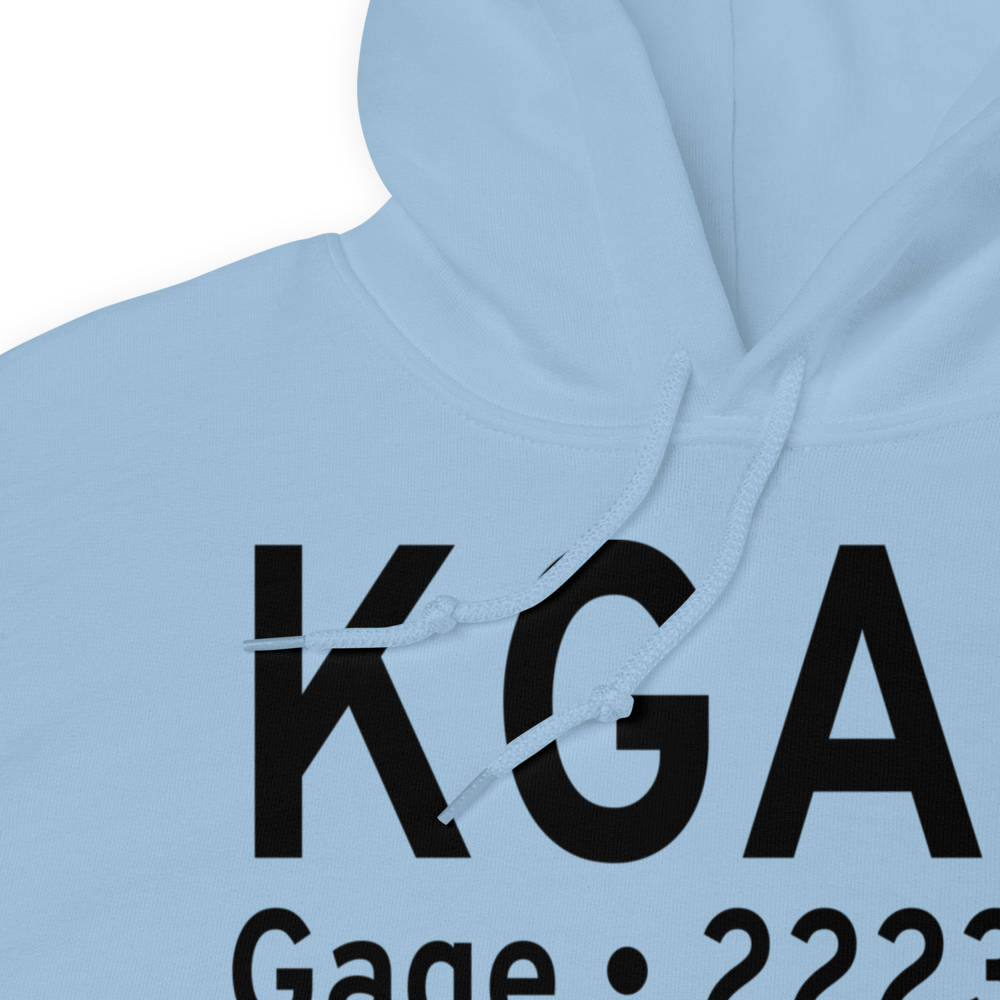 Gage Airport (KGAG) ICAO Hoodie Sweatshirt 