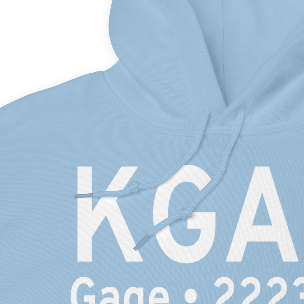 Gage Airport (KGAG) ICAO Hoodie Sweatshirt 
