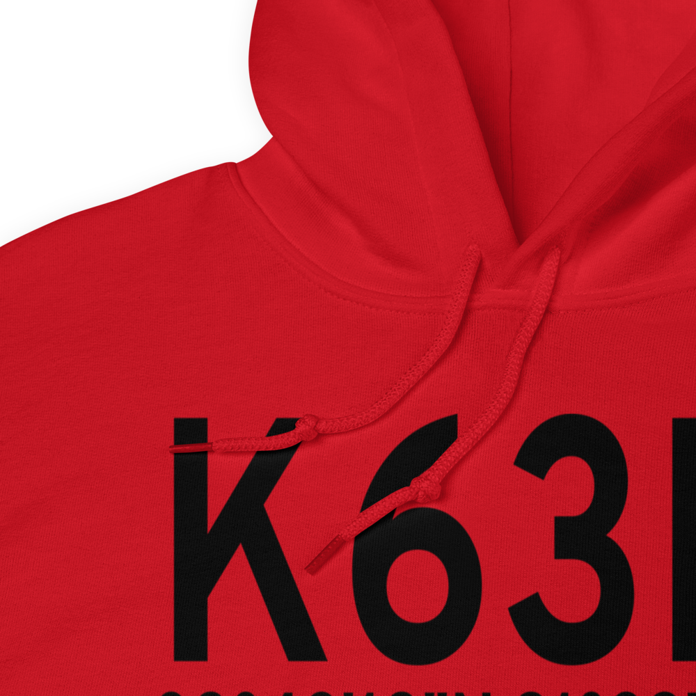 Hermann Municipal Airport (K63M) ICAO Hoodie Sweatshirt 