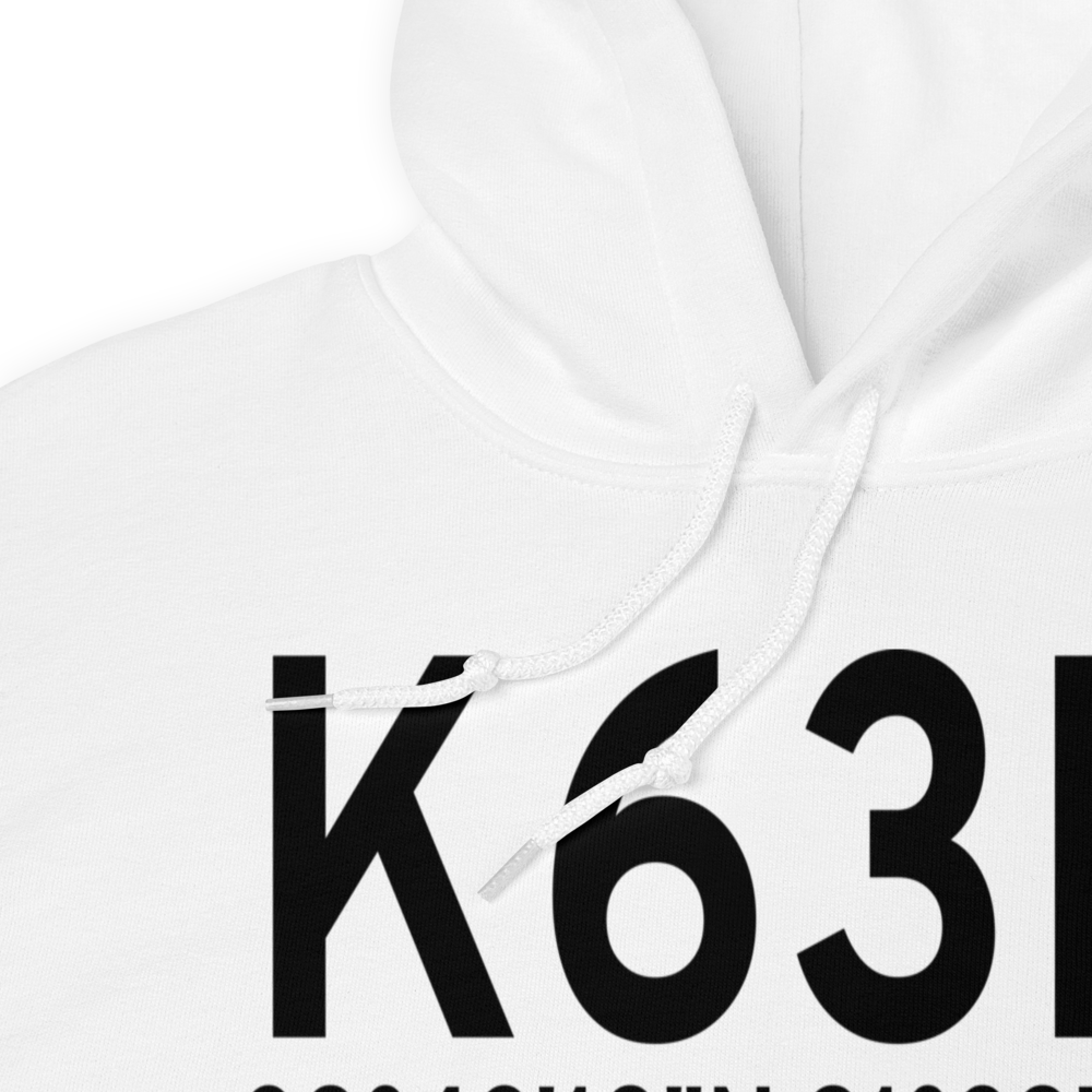 Hermann Municipal Airport (K63M) ICAO Hoodie Sweatshirt 