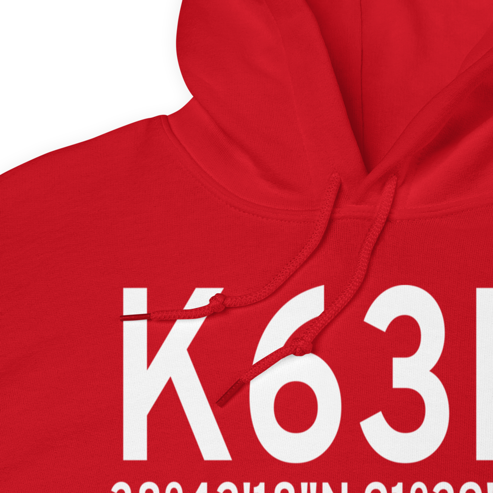 Hermann Municipal Airport (K63M) ICAO Hoodie Sweatshirt 