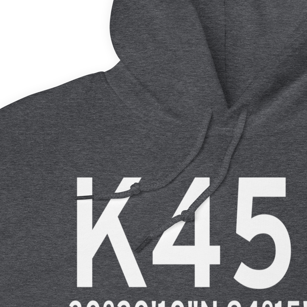 Hawthorne Field (K45R) ICAO Hoodie Sweatshirt 