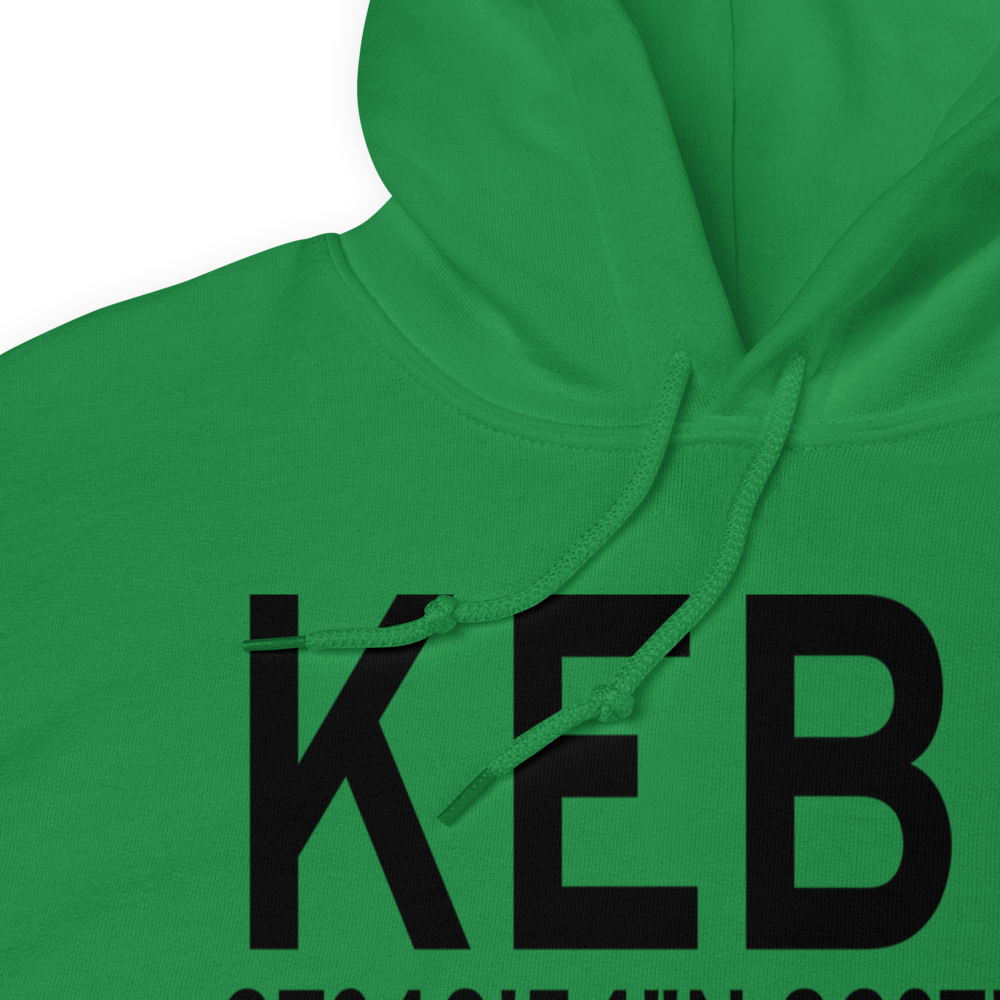 Appalachian Regional Airport (KEBD) ICAO Hoodie Sweatshirt 