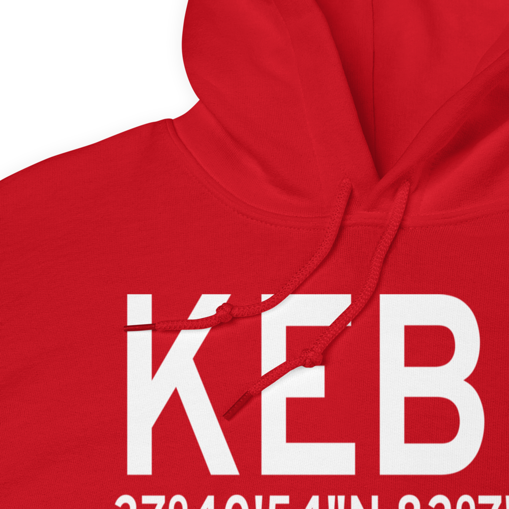 Appalachian Regional Airport (KEBD) ICAO Hoodie Sweatshirt 