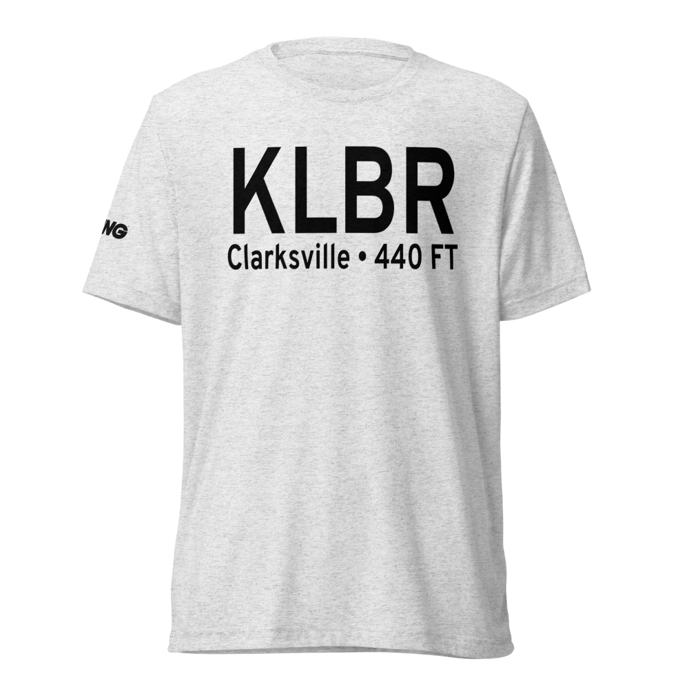 Clarksville Red River City-J D Trissell Field (KLBR) ICAO Tri-blend T-Shirt 