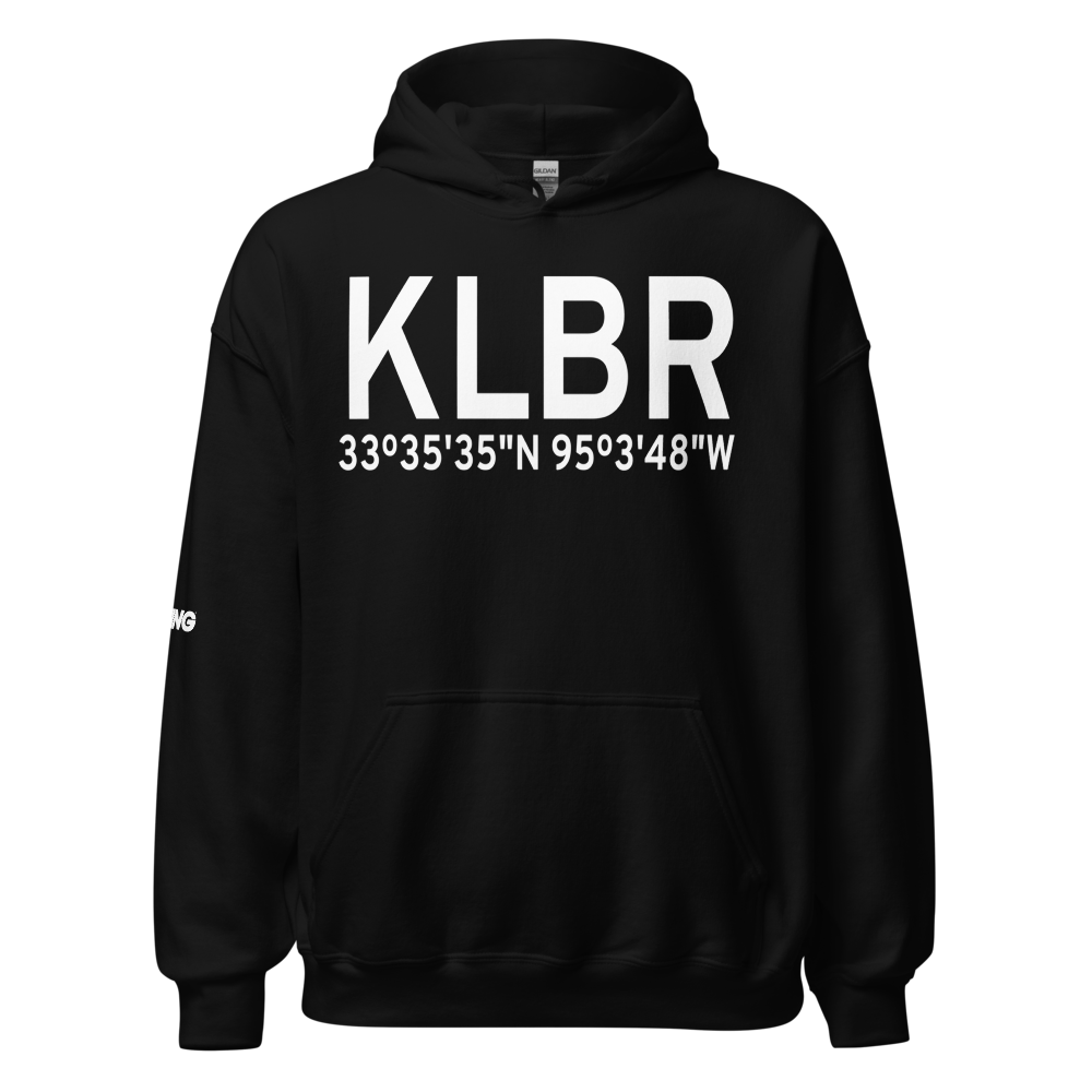 Clarksville Red River City-J D Trissell Field (KLBR) ICAO Hoodie Sweatshirt 