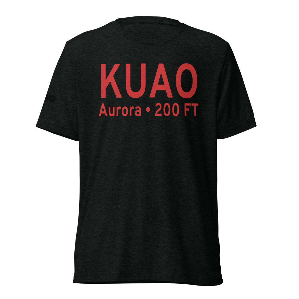 Aurora State Airport (KUAO) ICAO Tri-blend T-Shirt 