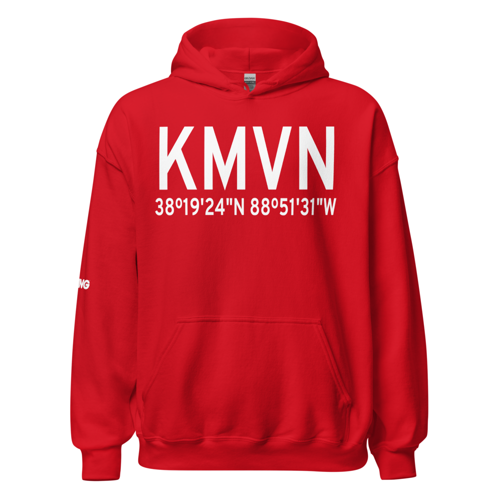 Mt. Vernon Outland Airport (KMVN) ICAO Hoodie Sweatshirt 