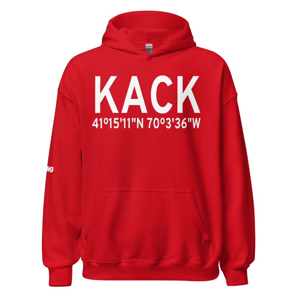 Nantucket Memorial Airport (KACK) ICAO Hoodie Sweatshirt 