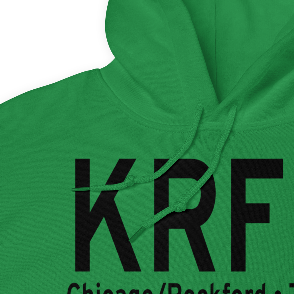 Chicago Rockford International Airport (KRFD) ICAO Hoodie Sweatshirt 