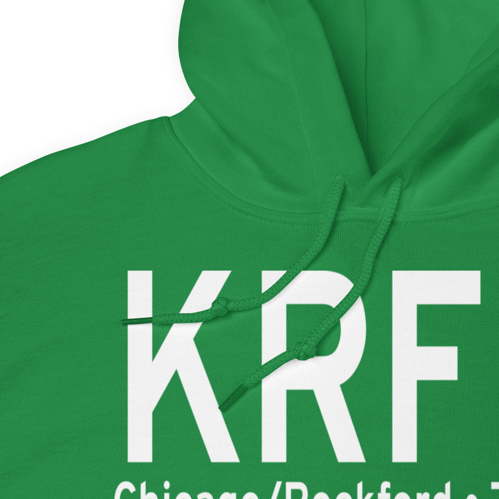 Chicago Rockford International Airport (KRFD) ICAO Hoodie Sweatshirt 