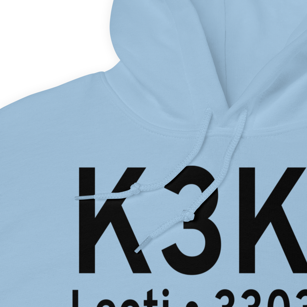 Mark Hoard Memorial Airport (K3K7) ICAO Hoodie Sweatshirt 