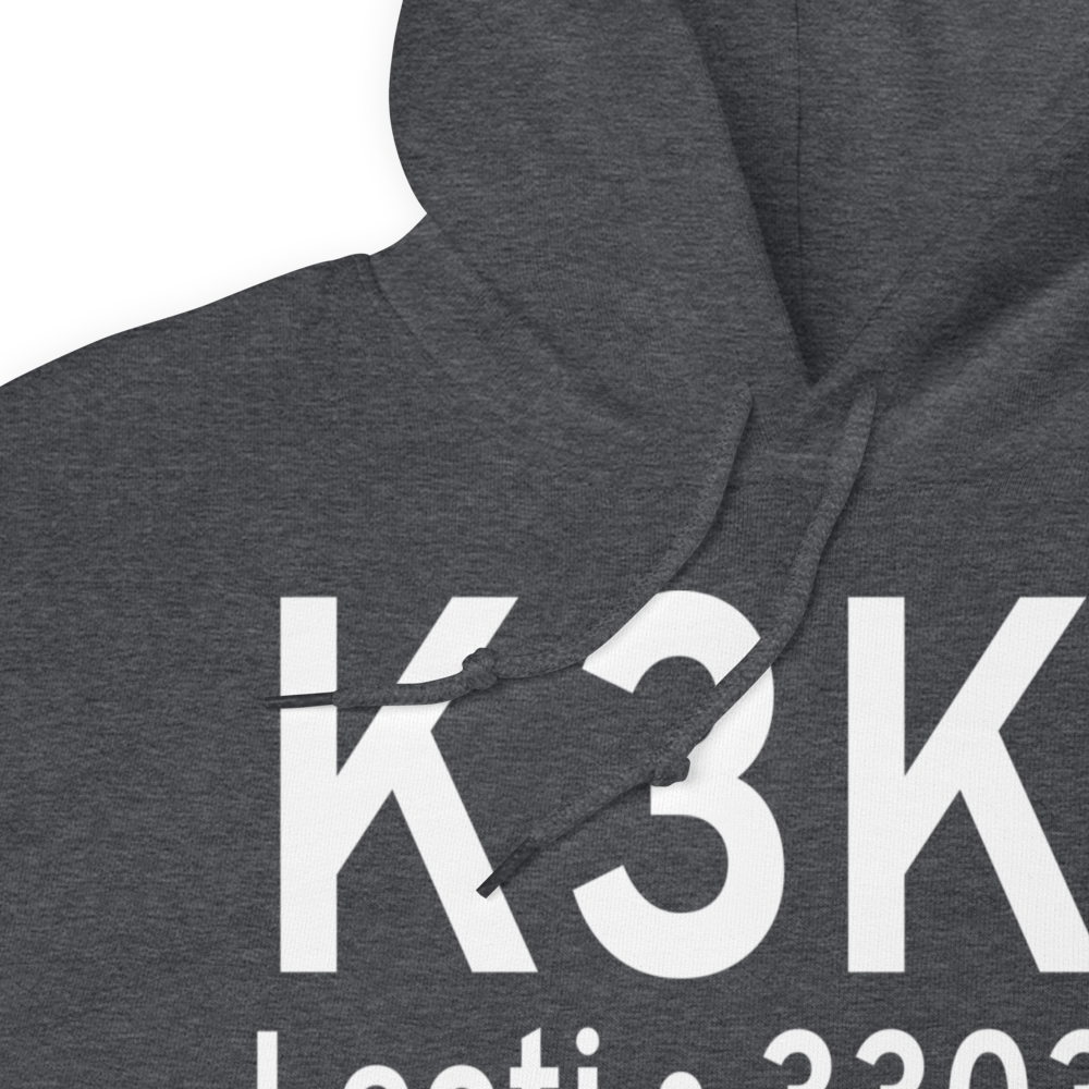 Mark Hoard Memorial Airport (K3K7) ICAO Hoodie Sweatshirt 