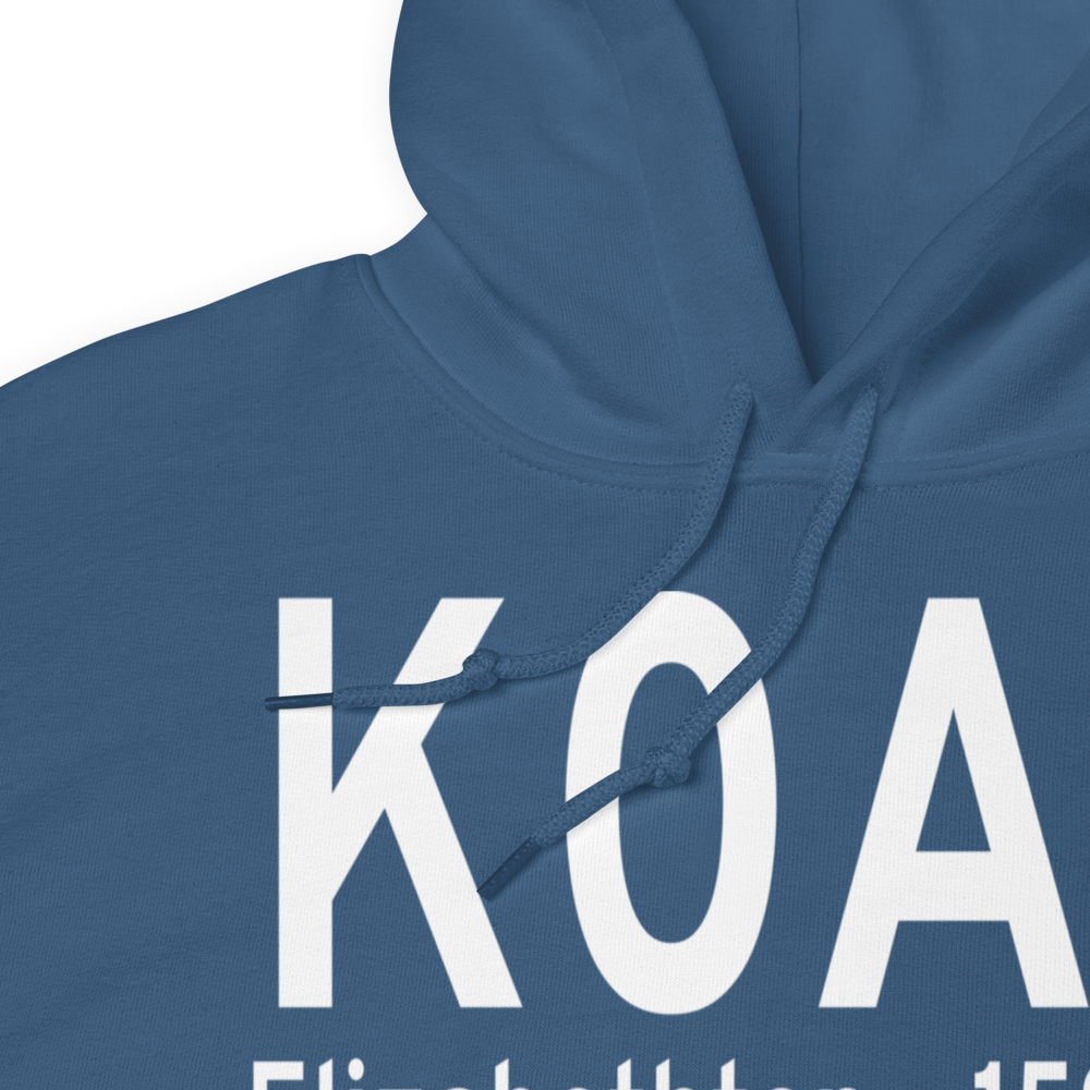 Elizabethton Municipal Airport (K0A9) ICAO Hoodie Sweatshirt 