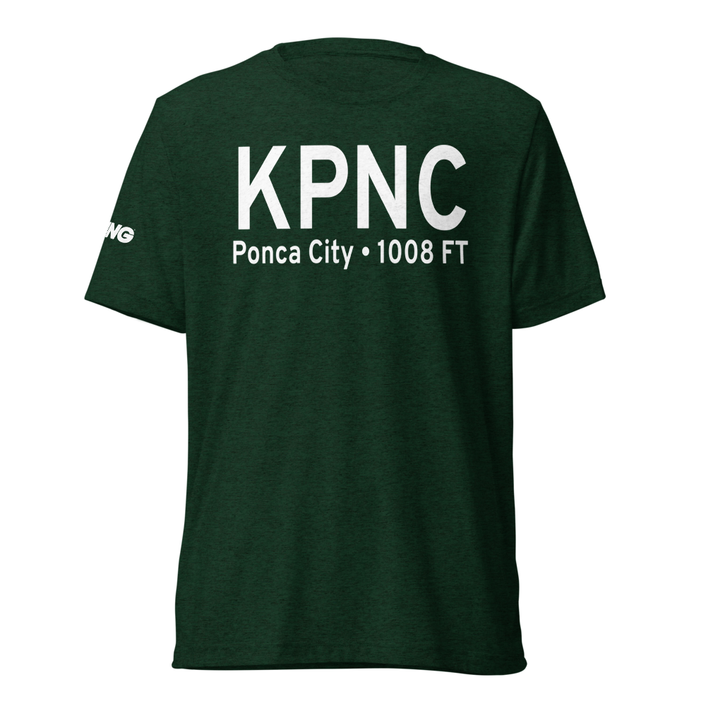 Ponca City Regional Airport (KPNC) ICAO Tri-blend T-Shirt 