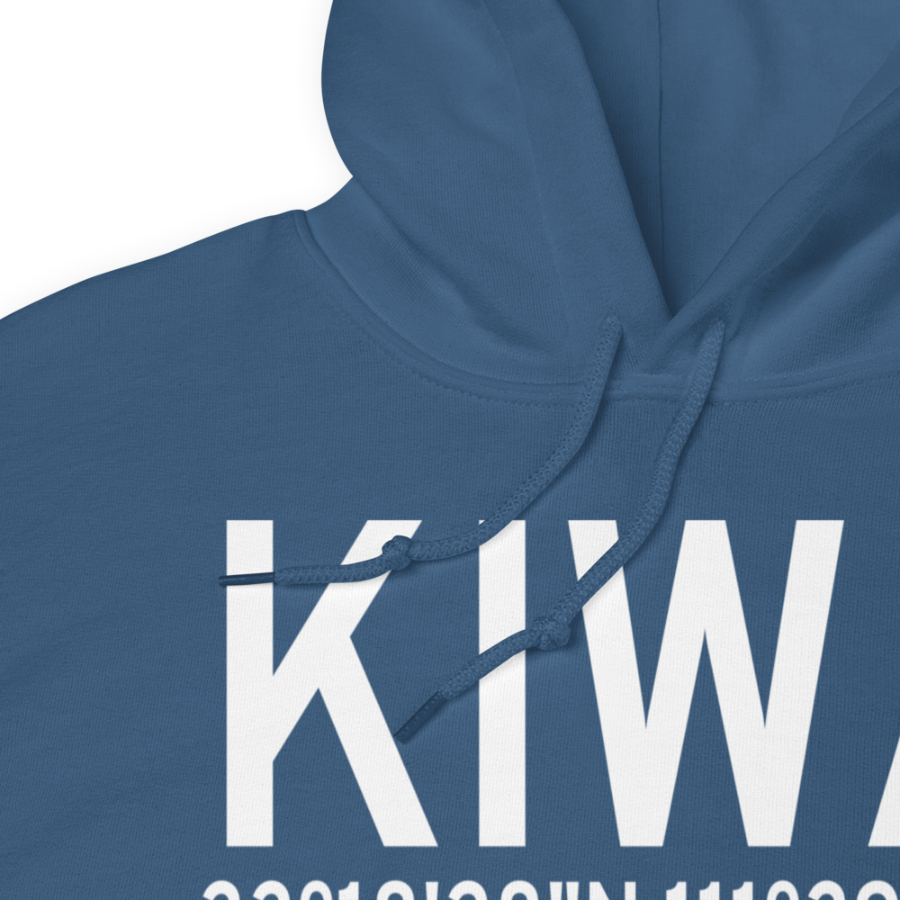 Phoenix-Mesa-Gateway Airport (KIWA) ICAO Hoodie Sweatshirt 