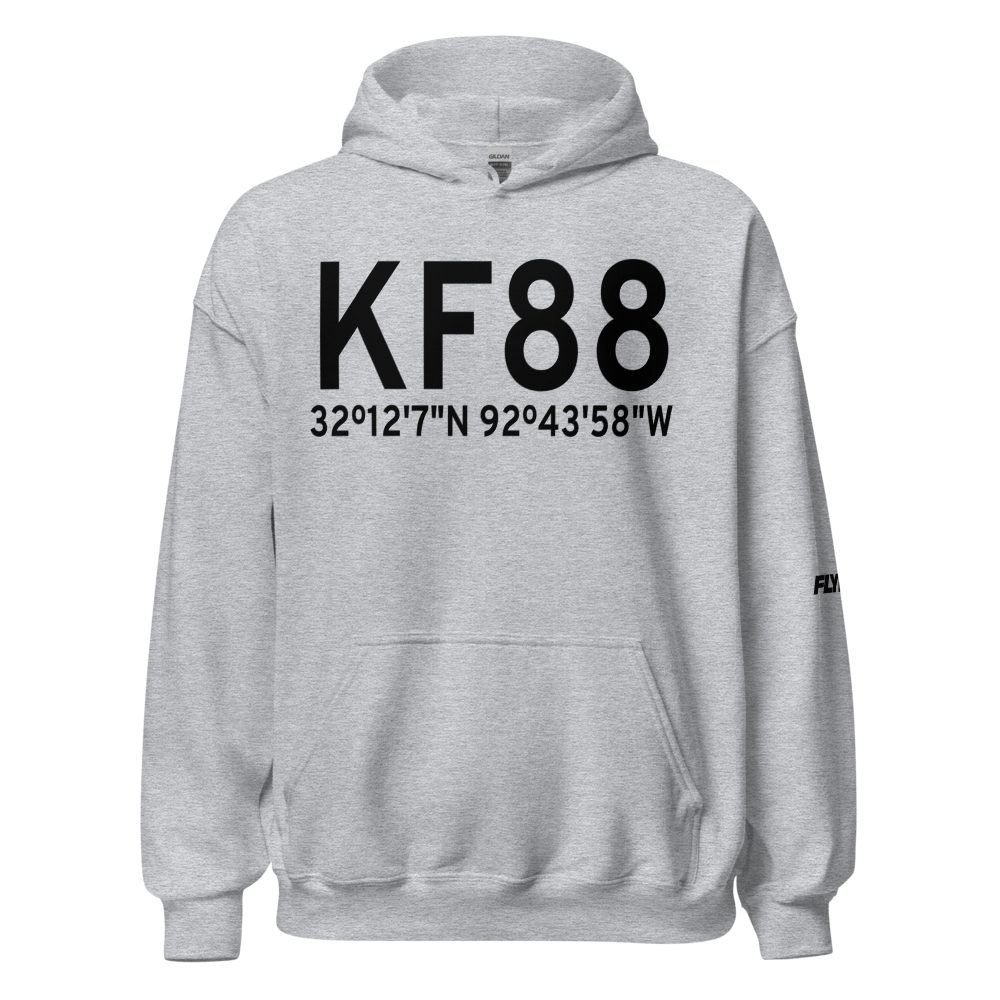 Jonesboro Airport (KF88) ICAO Hoodie Sweatshirt 